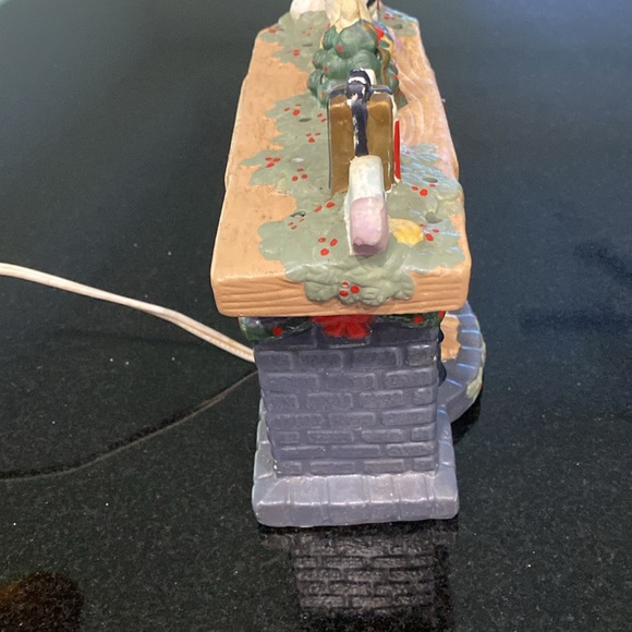 Vintage 1995 Christmas Fireplace Seasons Greetings by Badcock Home Furnishings - Picture 11 of 11